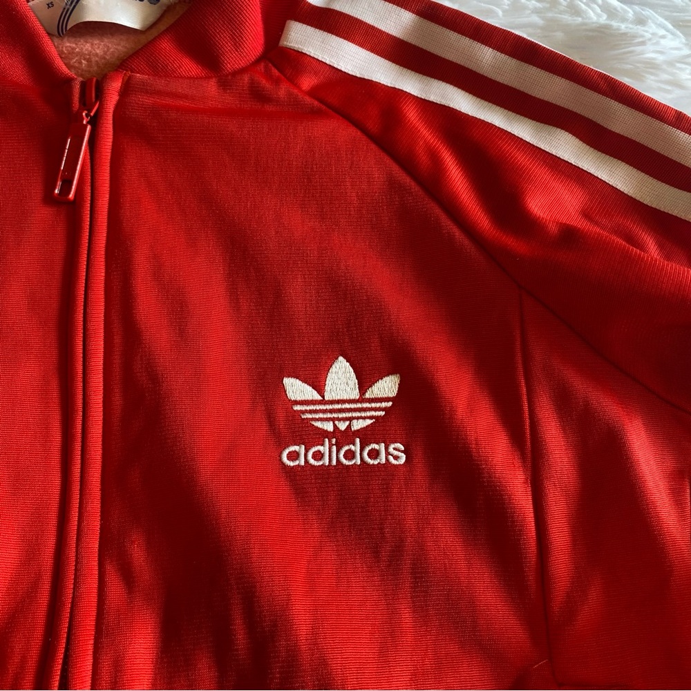 Adidas Vintage Red Track Jacket | Size XS - Picture 11 of 14